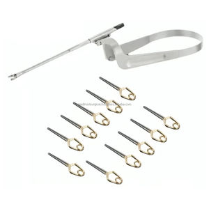 Medtrust Surgical 20 Pcs Aneurysm Clips Set with Clip 1 Applicator Reusable Stainless Steel <b>Neurosurgery</b> Surgical <b>Instrument</b> - Product Image 1