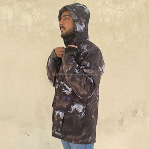 Chaqueta Táctica Impermeable Unisex de Softshell con Capucha, Microforro Polar Transpirable, con Cierre, Térmica para Invierno, para Caza - Product Image 5