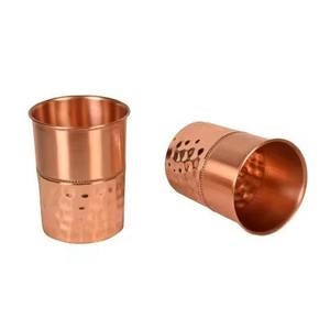 Best Grade Handcrafted Copper <b>Glass</b> Drinking <b>Tumbler</b> for Ayurvedic Water Storage Healthy Lifestyle and Kitchen Accessories Use - Product Image 5