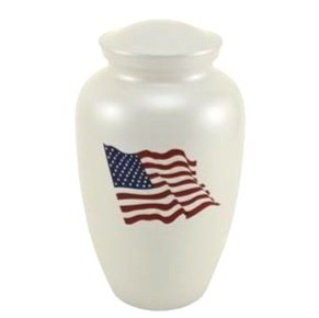 Flat Top Aluminum Urn for Human Ashes - Metal Cremation Urn with Level Lid - Polished <b>Memorial</b> <b>Vase</b> for Funeral - Product Image 3