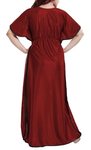 New style Kaftan Moroccan kaftan Dress Batwing Wide Sleeve VNeck Polyester Regular Fit Casual Evening Party <b>Flared</b> Sleep Wear - Product Image 5