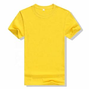 T-shirt à manches courtes pour homme, col rond, coupe classique, couleur unie, décontracté, en jersey de coton tricoté - Product Image 2