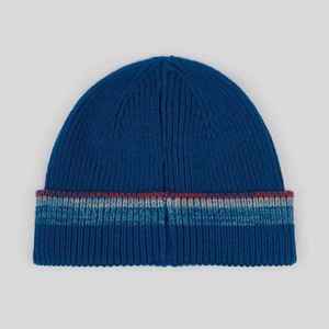<b>Men</b> Ribbed Beanie Hat in Royal Blue Color Computer Knitted Acrylic Winter <b>Cap</b> Casual Style for Adults 56-58CM Head Circumference - Product Image 3