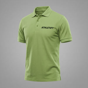 Camiseta de Algodón Sólido para Hombre, Uniforme de Equipo, Manga Corta, Logotipo de Marca Bordado en la Parte Delantera, Top Informal, Ropa de Golf, Promoción de Eventos - Product Image 1