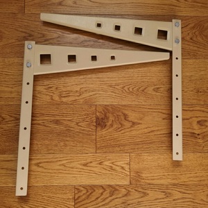ELRC501 Aircon Spare Parts 5HP DIY Wall Bracket Heavy Duty <b>Metal</b> Support Bolted Assembly Powder Coated Steel Wall Brackets - Product Image 1