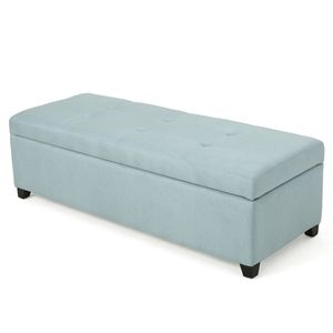 Panca Contenitore Rettangolare Contemporanea da 50 Pollici, Imbottita per Soggiorno, Ingresso, Sala Familiare - Product Image 6