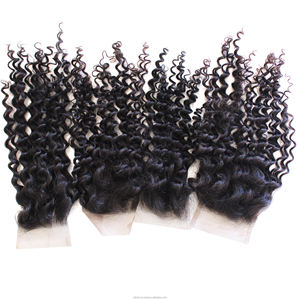 High Quality 100% Human <b>Hair</b> Wigs Curly Lace Closure Hand Tied 4*4 5*5 for Lace Frontal Closure Straight <b>Body</b> Wavey Curly - Product Image 5