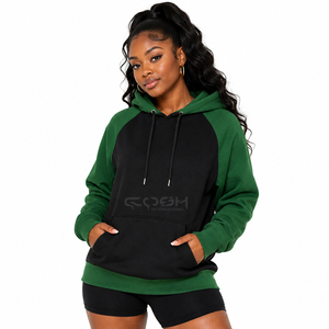 Cosh International Sorority Sisterhood <b>Black</b> Green <b>Fleece</b> Casual Sweatshirt With Pockets Regular Fit Autumn Wear - Product Image 1