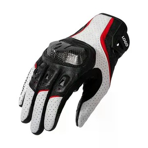 Gants de moto en cuir personnalisés, compatibles écran tactile, à doigts entiers, pour l'hiver, avec protection rigide des articulations, unisexes, OEM, pour la course, le cyclisme en plein air - Product Image 5