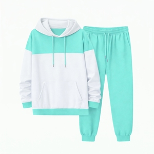Chaqueta de Dos Piezas con Cierre y Logotipo Personalizado Bordado, Conjunto Largo con Chaqueta Cortavientos de Poliéster Reflectante para Hombre - Product Image 1