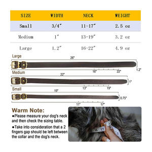 Colliers pour chiens en cuir véritable, prix de gros d'usine, collier pour chien en cuir véritable réglable, personnalisé avec logo, luxe - Product Image 4