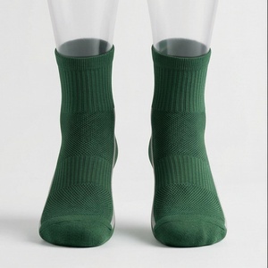 Green Ankle <b>Socks</b> for <b>Running</b> Breathable Polyester Spandex Knitted Sport <b>Socks</b> Summer Adult Size Standard - Product Image 1