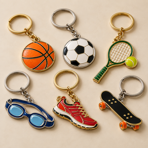 Custom Sports Team <b>Keychain</b> <b>Personalized</b> Club Logo Fan Souvenir for Tournaments and Events - Product Image 1