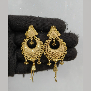 Pendientes Clásicos Chapados en Oro de 18K con Diseño de Flor y Perla como Piedra Principal, Estilo Religioso Moderno para Bodas y Fiestas - 11058817GL - Product Image 2