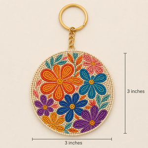 Porte-clés brodé de perles fantaisie pour articles cadeaux, porte-clés tendance fait main en perles brodées pour femmes - Product Image 5