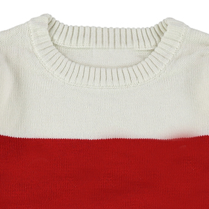 <b>Men's</b> <b>Red</b> White Fleece Stand Collar Long Sleeve Winter Pullover Sporty <b>Sweatshirt</b> with Quick Dry & Breathable Features - Product Image 3