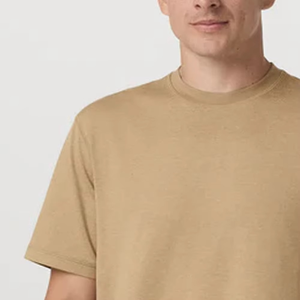 Nueva Camiseta de Corte Holgado Color Arena del Desierto para Hombre con Logotipo Personalizado, Premium, Minimalista, Casual, Esencial para la Calle, de Manga Corta - Product Image 4