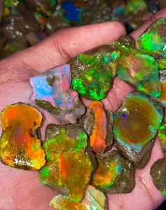 Ópalo Etíope Grueso y Aceitoso, Piedra Preciosa Suelta, Ópalo Welo en Bruto, Venta al por Mayor de Ópalo Etíope para Coleccionistas de Piedras Preciosas - Product Image 5