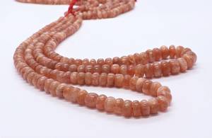 Perles rondes lisses en pierre de soleil naturelle 6-8MM, perles de pierre de soleil de 16 pouces, perles rondes lisses en pierre de soleil pour la fabrication de bijoux - Product Image 3