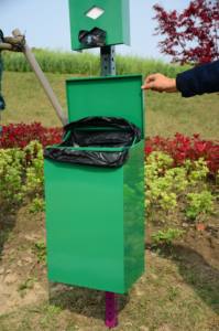 Estación de basura para perros de aluminio resistente a la intemperie Estación de eliminación de residuos de mascotas al aire libre para lugares públicos - Product Image 5