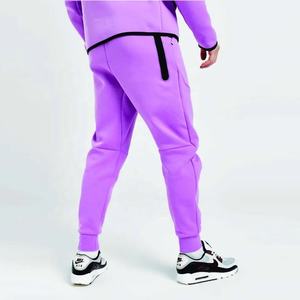 Chándales Deportivos Ajustados para Hombre al por Mayor, Bordado de Chenilla, 100% Algodón, Felpa, Logotipo Personalizado, Capucha con Cordón - Product Image 4