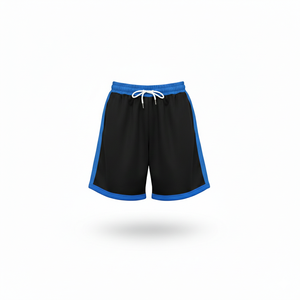 <b>Mens</b> Mesh Basketball Shorts Color Block Contrast Trim Quick Dry Athletic Sports <b>Trunks</b> Loose Fit Gym Workout Bottoms - Product Image 1