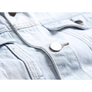 Vestes pour hommes tendance, dernières nouveautés, très vendues, élégantes, décontractées, classiques, en denim extensible, veste en jean pour hommes - Product Image 5