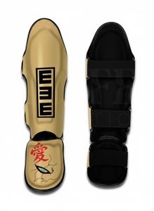 Protège-tibias de combat robustes en cuir PU personnalisé pour Muay Thai, Kickboxing, MMA – Unisexe - Product Image 4