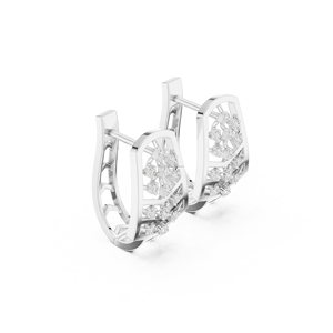 Sweet Jewels Boucles d'oreilles pendantes en argent sterling oxydé 10K avec plumes - Product Image 5