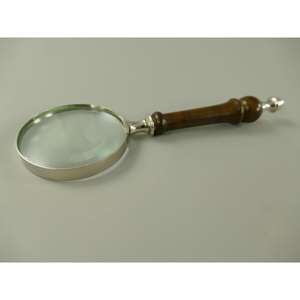 Nickel Polish Metal <b>Magnifying</b> <b>Glass</b> And Letter Opener Wood Handles Office Supplies Decorative <b>Magnifying</b> <b>Glass</b> With Stand - Product Image 3