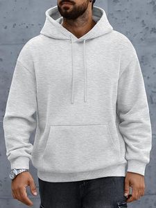 Sudadera con Capucha de Forro Polar para Hombre, de Etiqueta Privada OEM, de Gran Gramaje, Oversize, con Hombro Caído y Bolsillo Canguro, Venta al por Mayor con MOQ Bajo - Product Image 2