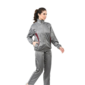 Most Demanding Reinforced <b>Stitched</b> Women's Stand Collar Zipper Closure Polyester Made Summer Wear Athletic Outdoor <b>Tracksuits</b> - Product Image 3