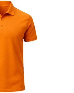 Customized <b>Orange</b> Mens Cotton <b>Polo</b> Shirt Classic Fit Short Sleeve Casual Summer Wear Custom Logo OEM Manufacturer Bulk Supply - Product Image 4