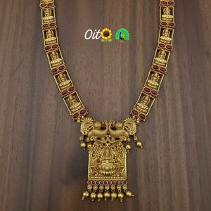 Juego de Joyería Kundan Chapado en Oro y Cobre Vintage de Alta Calidad al por Mayor, Collar Largo, Pendientes y Maang Tikka para Novia, Regalo - Product Image 1