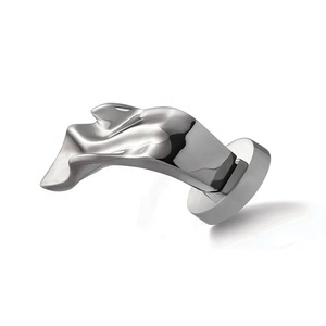Excellent Stainless Steel Lever Door <b>Handle</b> Minimalist Design Furniture Hardware Passege Privacy Lock <b>Chrome</b> Finished - Product Image 2