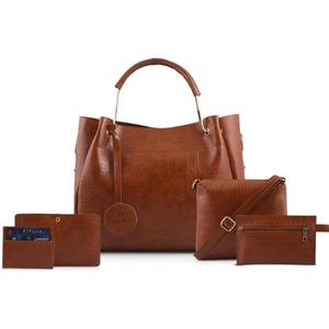 Sac en similicuir tendance pour femme avec fermeture éclair sécurisée, design élégant à porter à la main pour les voyages, le shopping et l'usage quotidien - Product Image 1