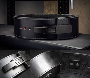 Ceinture de musculation à levier en cuir de qualité supérieure, marque personnalisée, vente en gros. - Product Image 5