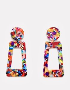 Creative Resin Earrings Handmade Decorative <b>Gift</b> Craft Accessories Wholesale Handmade Resin Art Earrings DIY Accessories for - Product Image 1