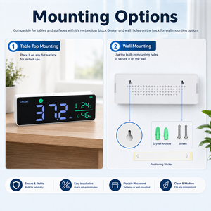 เครื่องวัดระดับเสียงดิจิตอล 3-in-1 พร้อมการบันทึกข้อมูล 30‑130dBA จอแสดงผล LED ขนาดใหญ่ 11 นิ้ว เครื่องอ่านเสียงรบกวน จัดเก็บข้อมูลได้ 4000 รายการ รองรับ OEM - Product Image 4