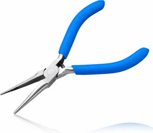 Pince à bec long en acier inoxydable avec mini-pince à bec effilé, mâchoires dentelées pour plier le fil et saisir les objets - Product Image 1