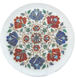 Đá Cẩm Thạch bàn ăn Top hiện đại trang trí nhà thanh lịch hiếm Lapis & Carnelian Inlay <span class=keywords><strong>Mosaic</strong></span> <span class=keywords><strong>Set</strong></span> cho phòng khách và nhà bếp sử dụng - Product Image 1