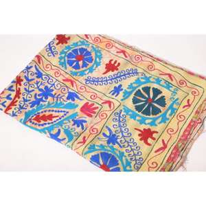 Lavinas Hand Embroidered Kantha Suzani <b>Quilt</b> Vintage Cotton Floral Boho Bedspread Indian <b>Throw</b> Blanket Eco-Friendly Washable - Product Image 6