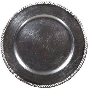 Assiette de présentation moderne en métal – Accessoire de décoration de table élégant pour la restauration fine, les mariages, les événements, les banquets et les présentations - Product Image 1