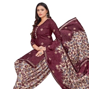 Collection d'été Ensemble pour femmes Sal-war Kameez en pur coton prêt à l'emploi - Product Image 1