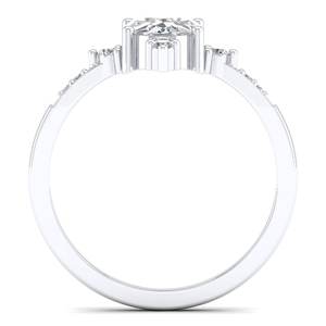 Anillo de compromiso solitario REYES personalizado de plata de ley 925 con moissanita de corte ovalado de 1.36 quilates para mujer, regalo de aniversario para esposa - Product Image 4