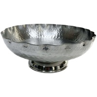 Nieuwe stijlvolle fruitmand topverkoper moderne korte hamer messing voetstuk schaal sleutelhouder entree decoratief metalen handwerk