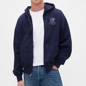 Premium Quality Breathable <b>Men</b> <b>Oversize</b> Zipper <b>Hoodies</b> With Soft <b>Fleece</b> Custom Logo In Low Price For Sale - Product Image 3