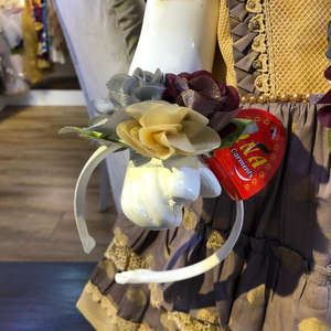 Robe jacquard pour petite fille, en coton, or, design fantaisie, nouvelle collection - Product Image 4