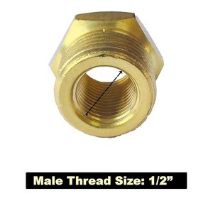 Raccord de tuyau en laiton, réducteur 1/4 pouce femelle vers 1/2 pouce mâle, adaptateur de tuyau d'air, connecteur pneumatique, embout de tuyau - Product Image 5