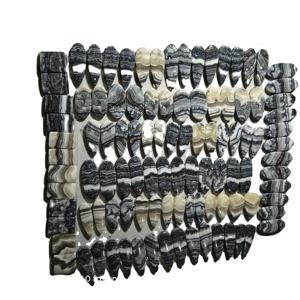 พลอยธรรมชาติแท้รับรองคุณภาพ ซีบร้าแจสเปอร์ โอนิกซ์ รูปทรงคาโบชองแบบคละ สำหรับทำเครื่องประดับ ขายส่ง - Product Image 5